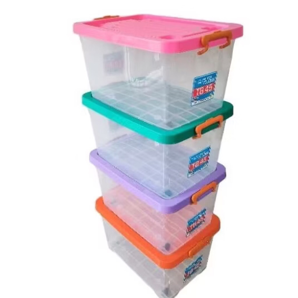 TB Storage Box Container Organizer 45 Liter Multipurpose Transparent ...