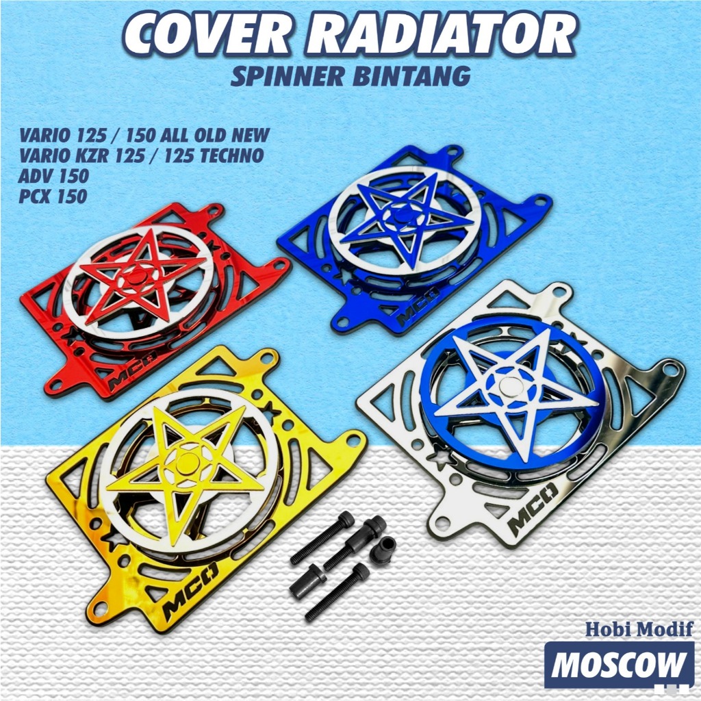 HONDA TWO TONE MIRROR SPINER RADIATOR COVER VARIO 125 150 OLD NEW VARIO ...