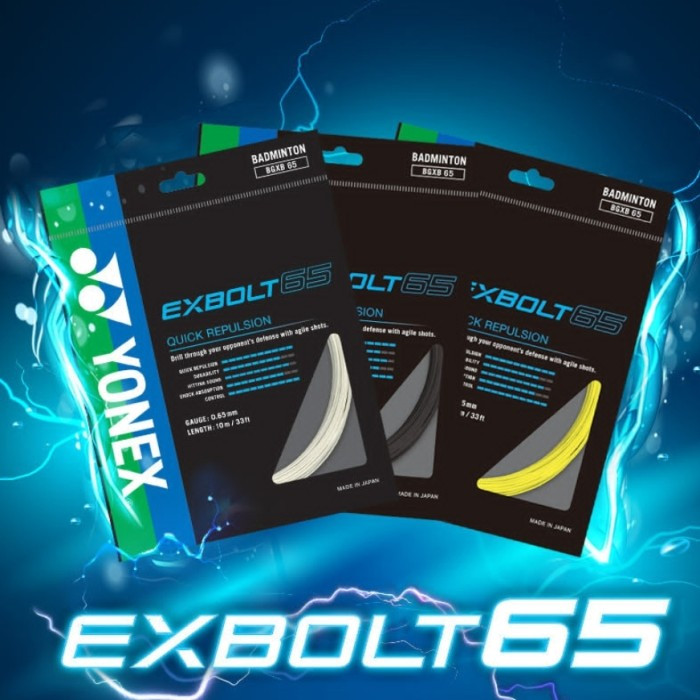 Yonex EXBOLT 65 NEW ORIGINAL SP BADMINTON RACKET STRINGS | Shopee ...