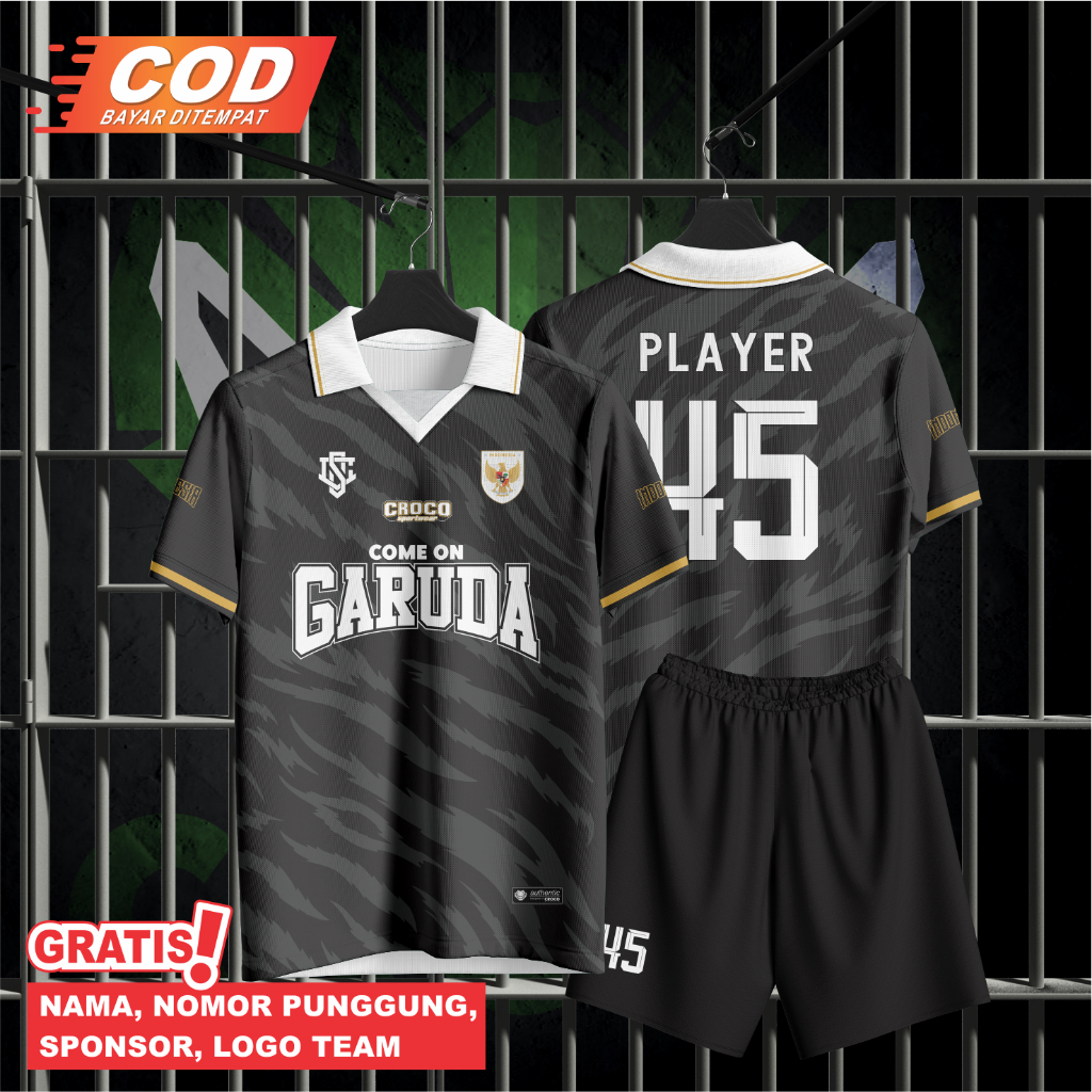 Fantasy INDONSIA JERSEY RETRO FULLPRINT MODEL FRONT BACK FREE Name