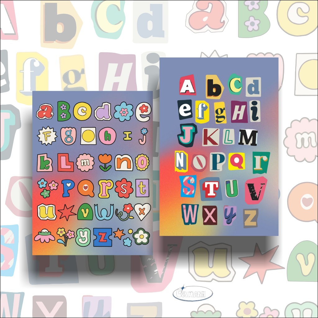 Az Alphabet Letter Sticker / Deco Scrapbook Journal Alphabet Sheet ...