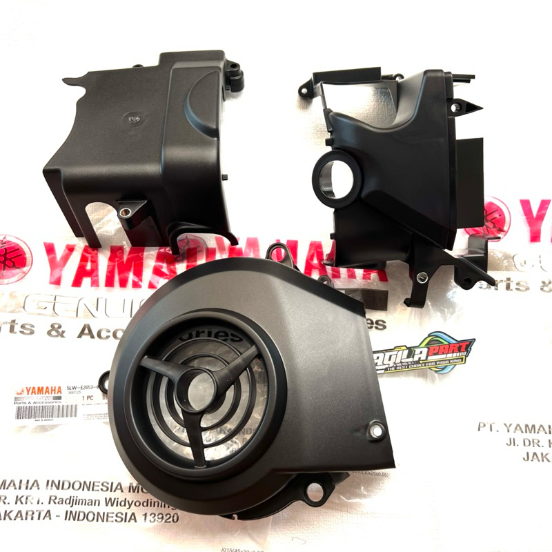 MESIN ENGINE FAN COVER SET 3 PARTS MIO SPORTY SMILE NOUVO ORIGINAL ...