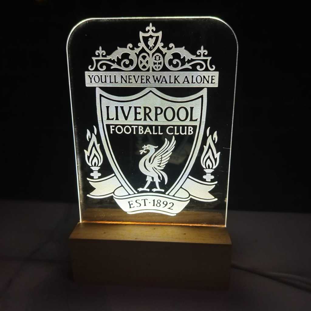 LIVERPOOL FC Logo Acrylic LED Decorative Night Light | Shopee Philippines