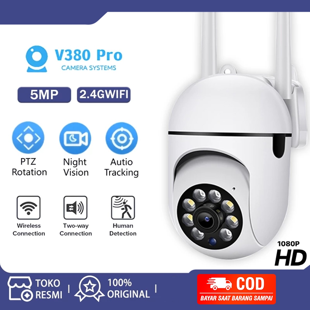 V380 PRO CCTV Smart WiFi Long Distance Camera Full HD PTZ View 360 ...
