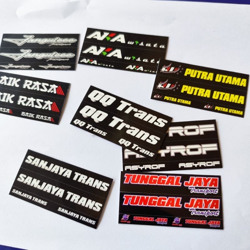 PO NAME STICKER FOR MINIATURE RKC PLASTIC BUS | Shopee Philippines