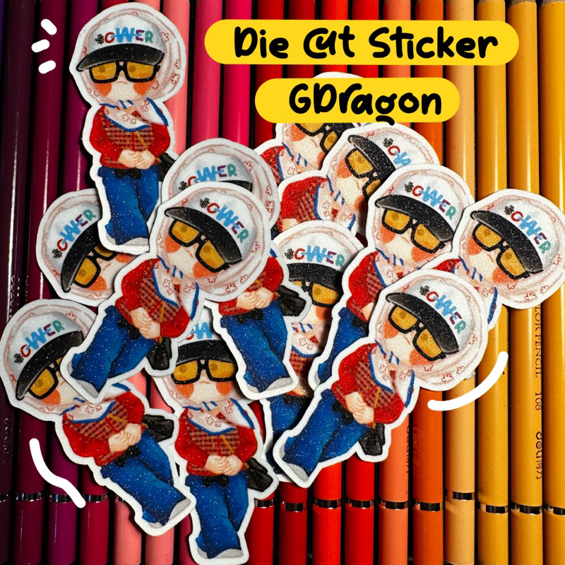 Die Cut Stickers Bigbang GD Taeyang Daesung TOP Seagri / Gdragon G ...