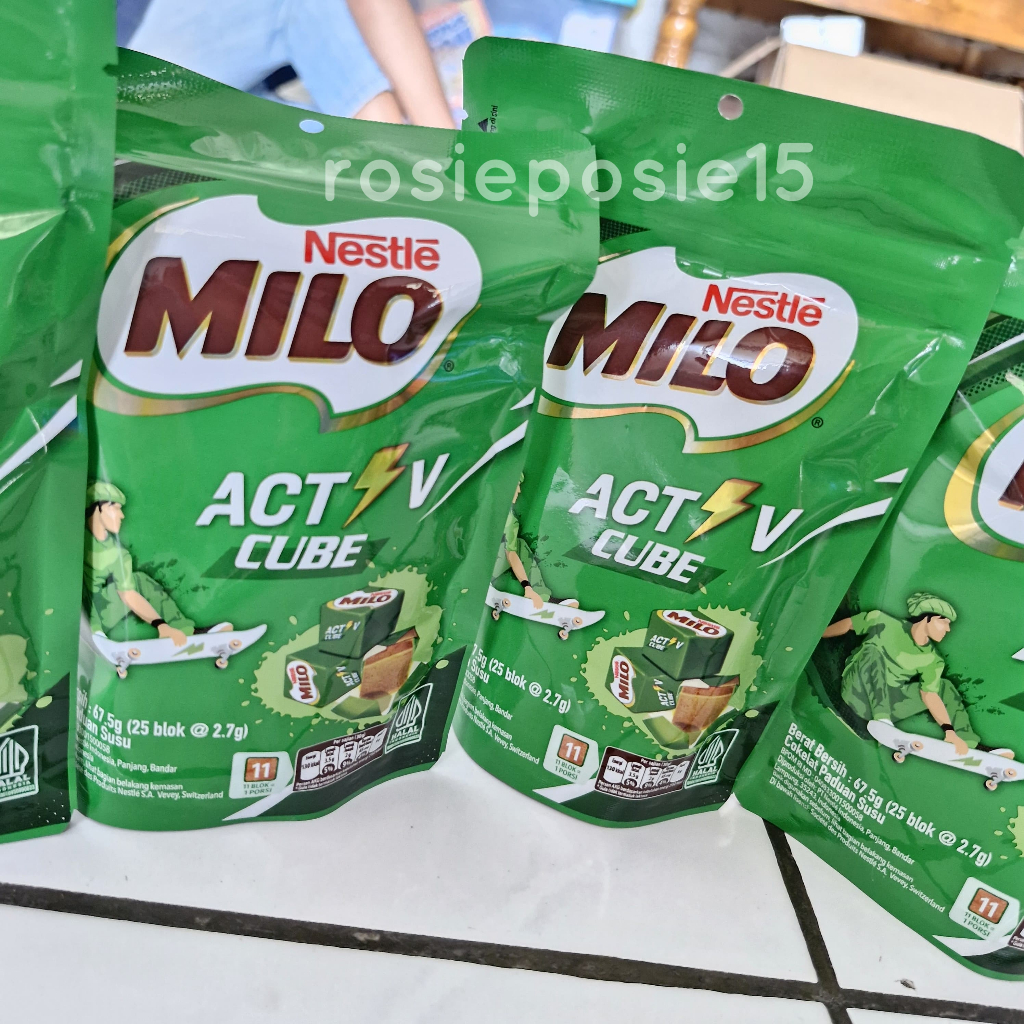 Nestle Milo Active Cube Energy 25 pcs chocolate milk candy blocks ...