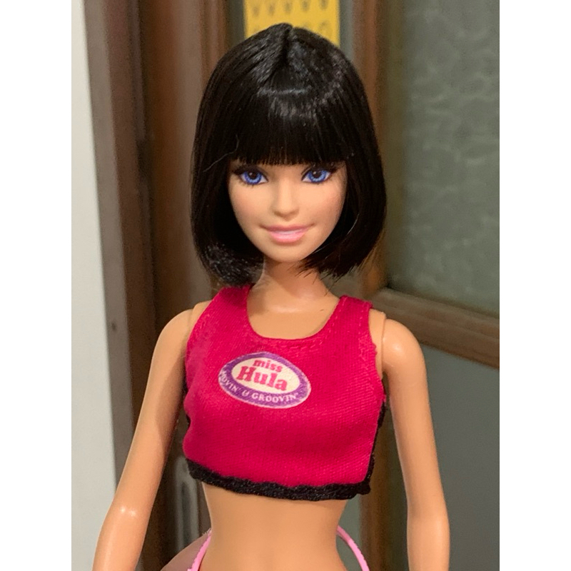 Barbie wig reroot barbie hair barbie head barbie policewoman | Shopee ...