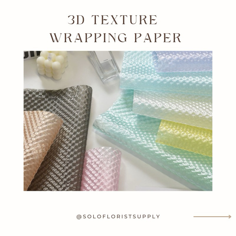 WRAPPING PAPER TEXTURE COLOR WATERPROOF CELLOPHANE PAPER FLOWER HAND ...