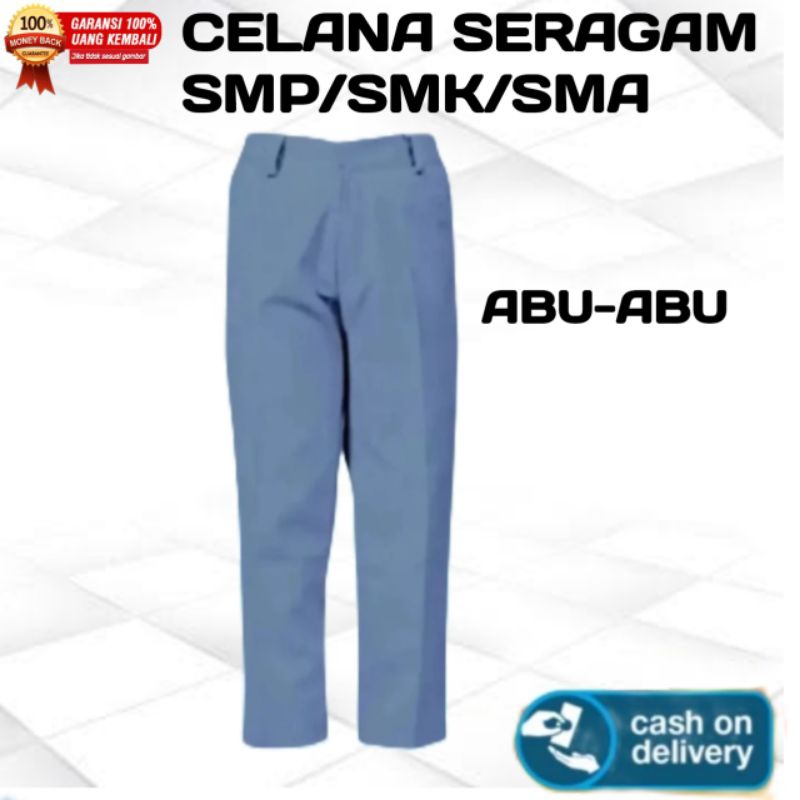 PUTIH HITAM LONG SCHOOL UNIFORM PANTS FOR SMP HIGH SCHOOL VOCATIONAL ...