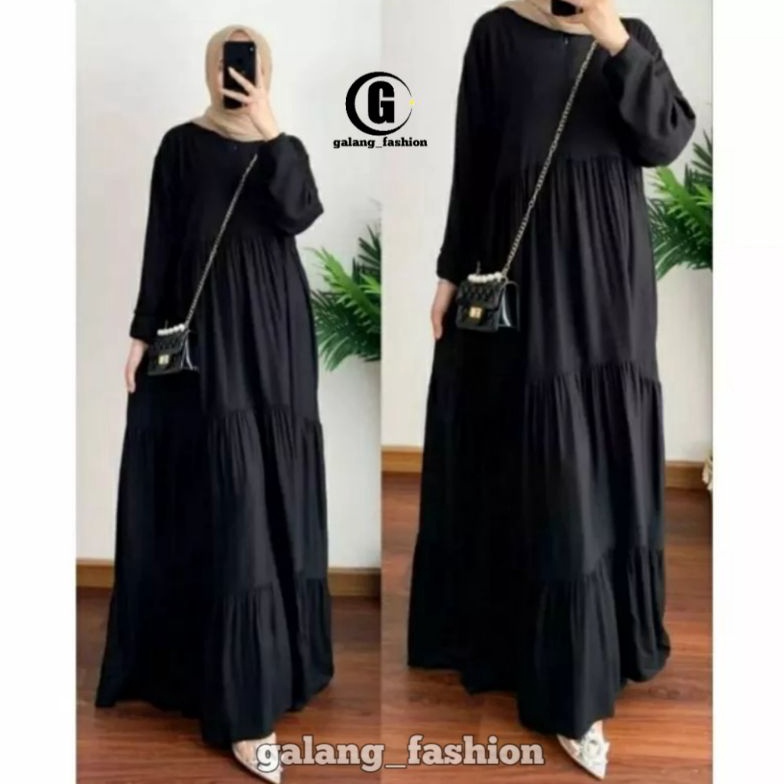 CODE Q75T HANUM DRESS PREMIUMDRESS POLOSDRESS BUSUIPOLOS RAYON GAMIS ...