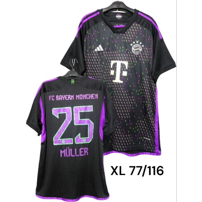 Original Jersey FC Bayern Munich Thomas Muller 25 away 2023 2024 XL Mia