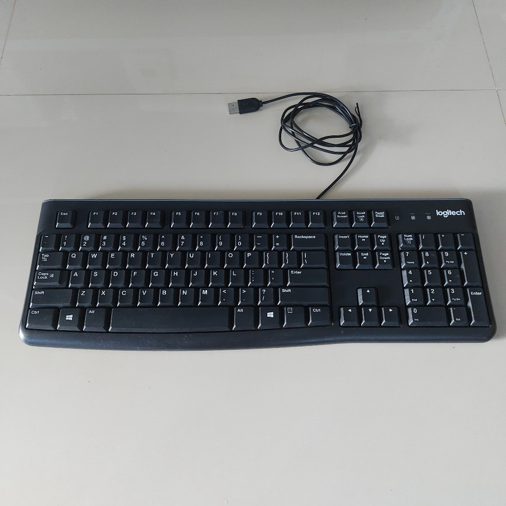 LOGITECH K120 GENIUS LOGITECH COMPUTER KEYBOARD READY TO USE | Shopee ...