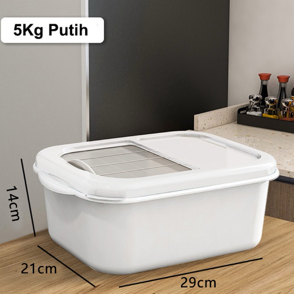 Dejavu 5kg White Rice Bean Box / Rice Box Rice Food Storage Box HSB148 ...