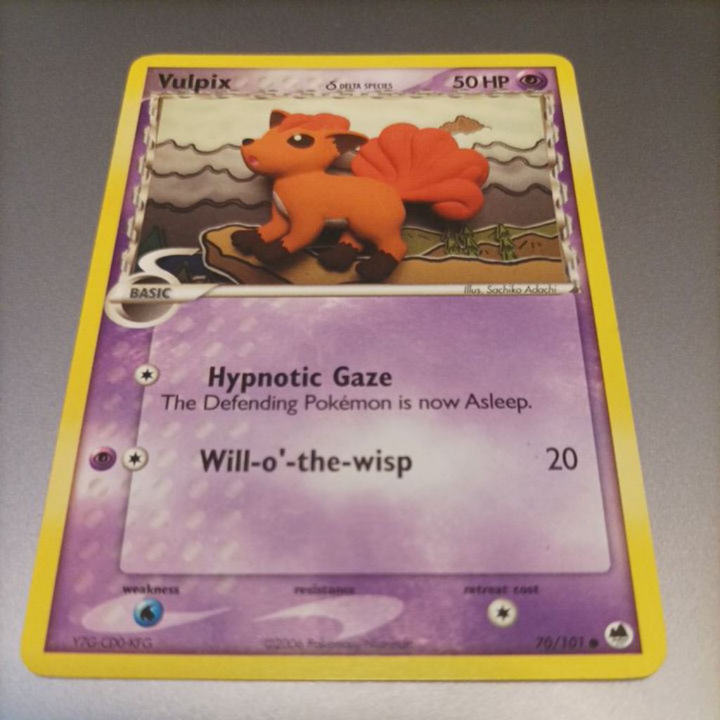 POKEMON VULPIX DRAGON FRONTIERS DELTA COMMON NON FOIL SINGLE | Shopee ...