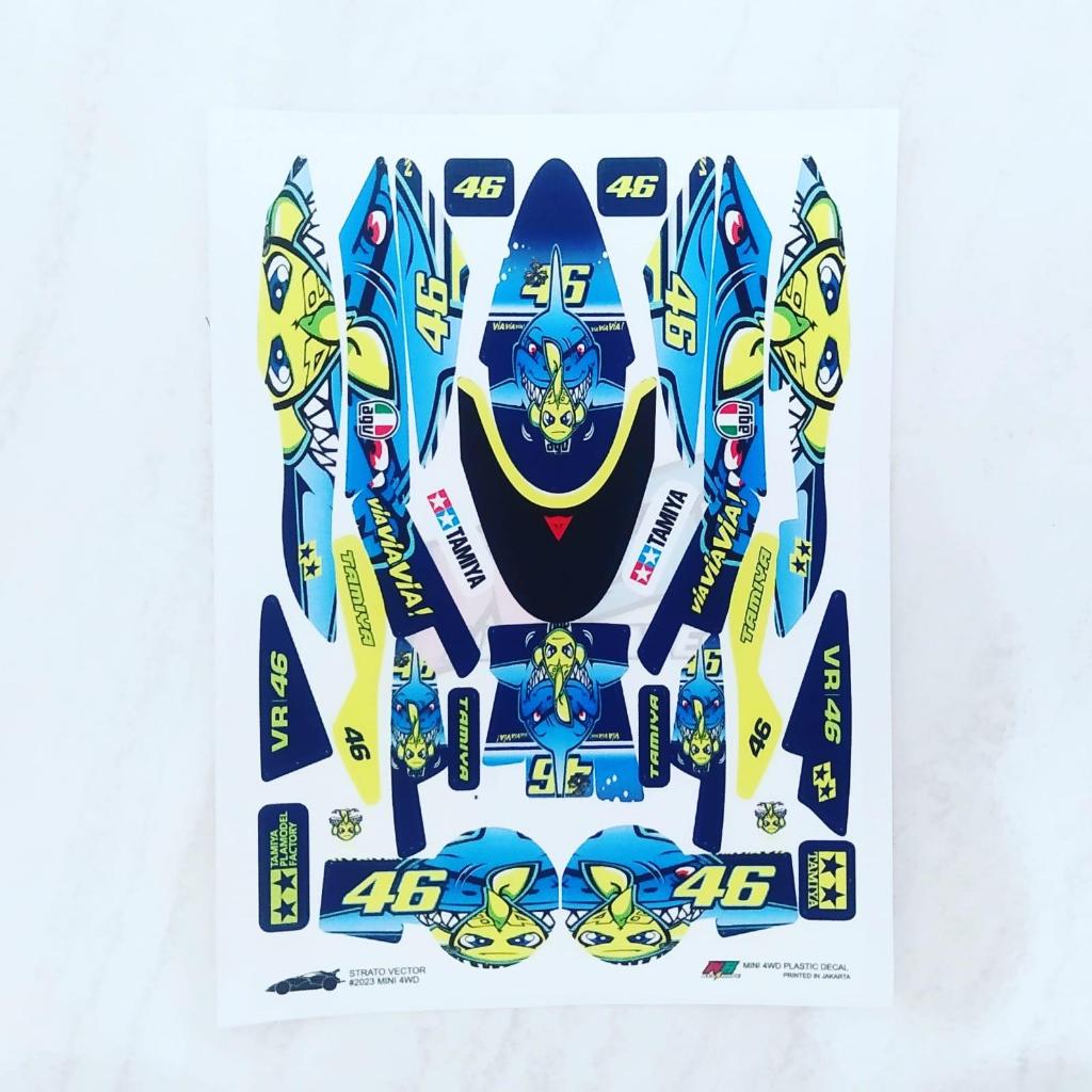 Strato Vector Stickers - Via Via AGV - Body biru - Vinnyl | Shopee ...