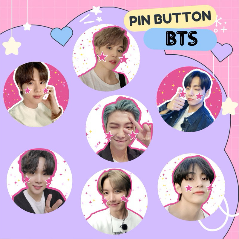 Hybe Kpop Button Pin Kpop Buttom Pin Pin For Bags Shopee Philippines