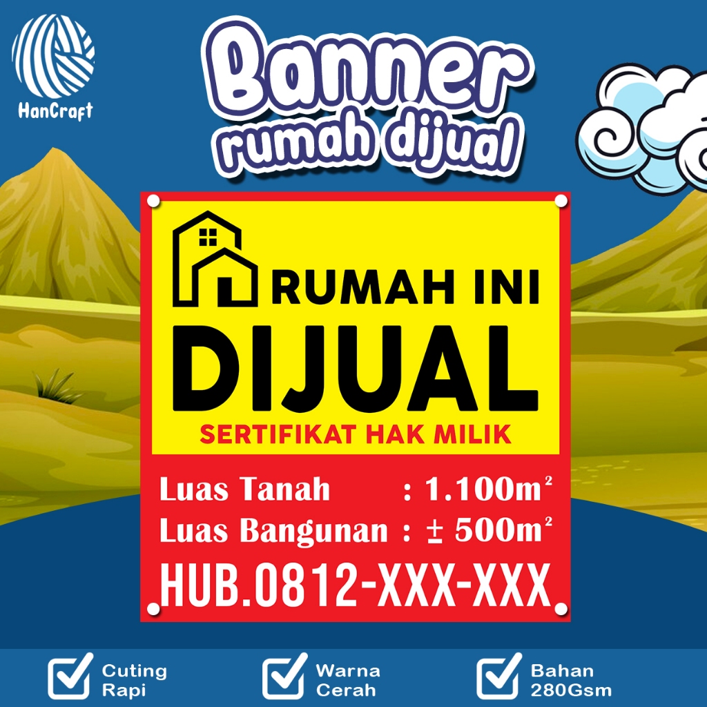 MINIMAL House BANNER FOR SALE (WITHOUT MINIMUM ORDER) | Shopee Philippines