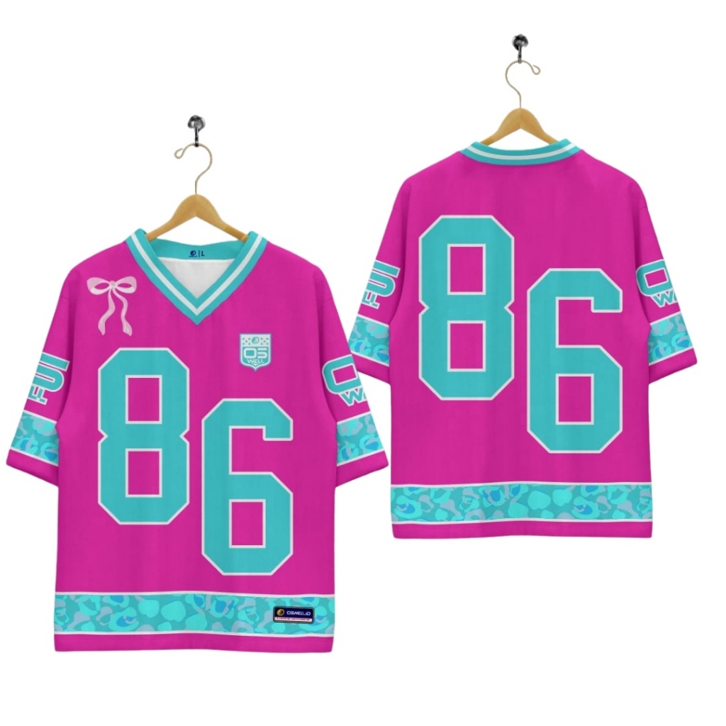 Rugby HOCKEY RIBBON PINK TOSCA JERSEY FREE NAME AND BACK NUMBER FULL ...
