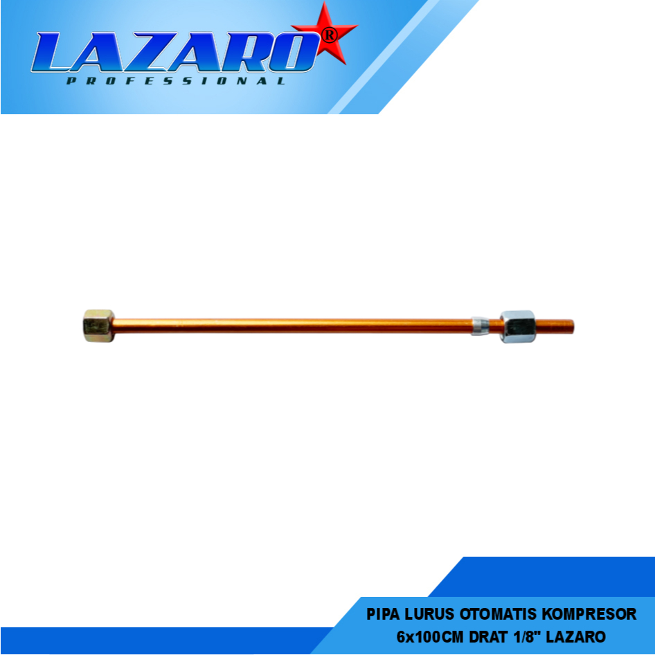 Lazaro Compressor Automatic Straight Pipe 6x100cm Thread 1/8