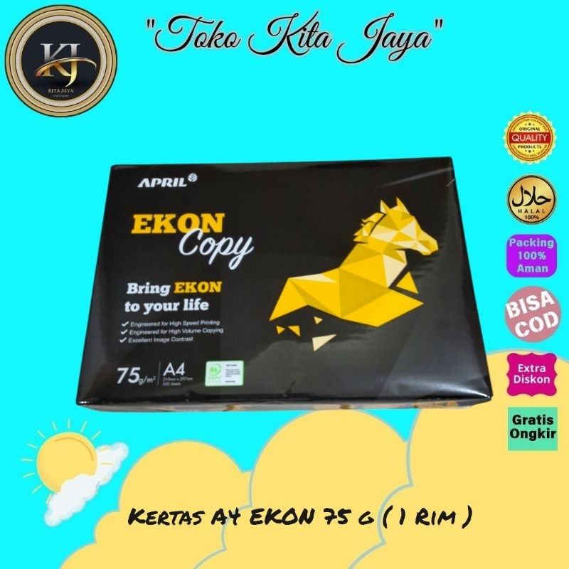 ECON 75gsm A4 paper (1 ream) | Shopee Philippines