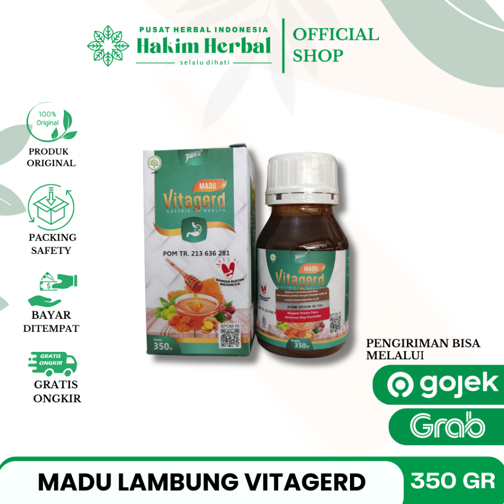 Vitagerd Jadied Honey 350ML Gastric Honey | Shopee Philippines