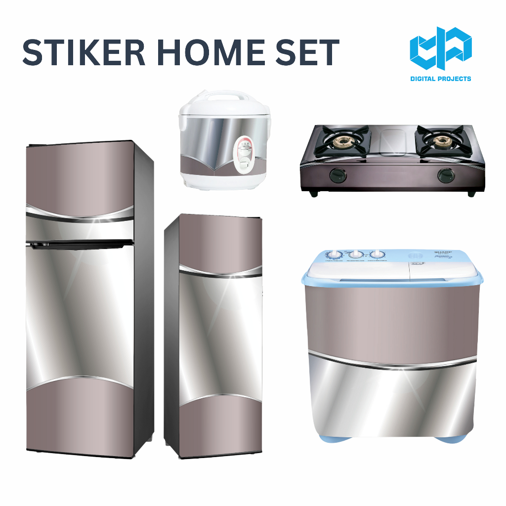 MESIN Sticker Home Set Theme Stickers for Refrigerator, Stove, Washing ...