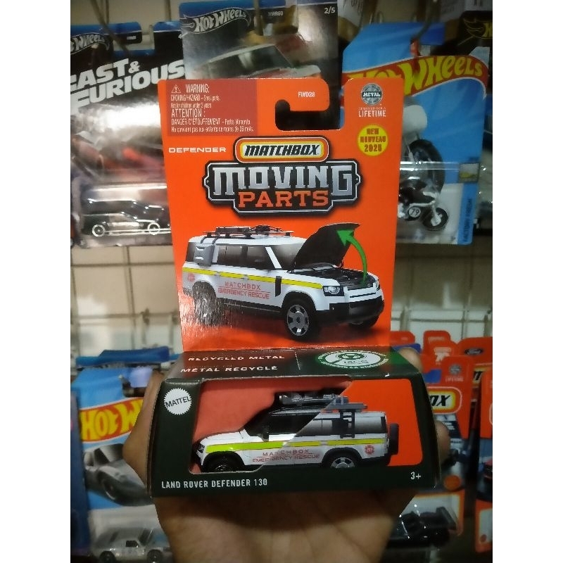 Matchbox Moving Part Land Rover Defender 130 | Shopee Philippines