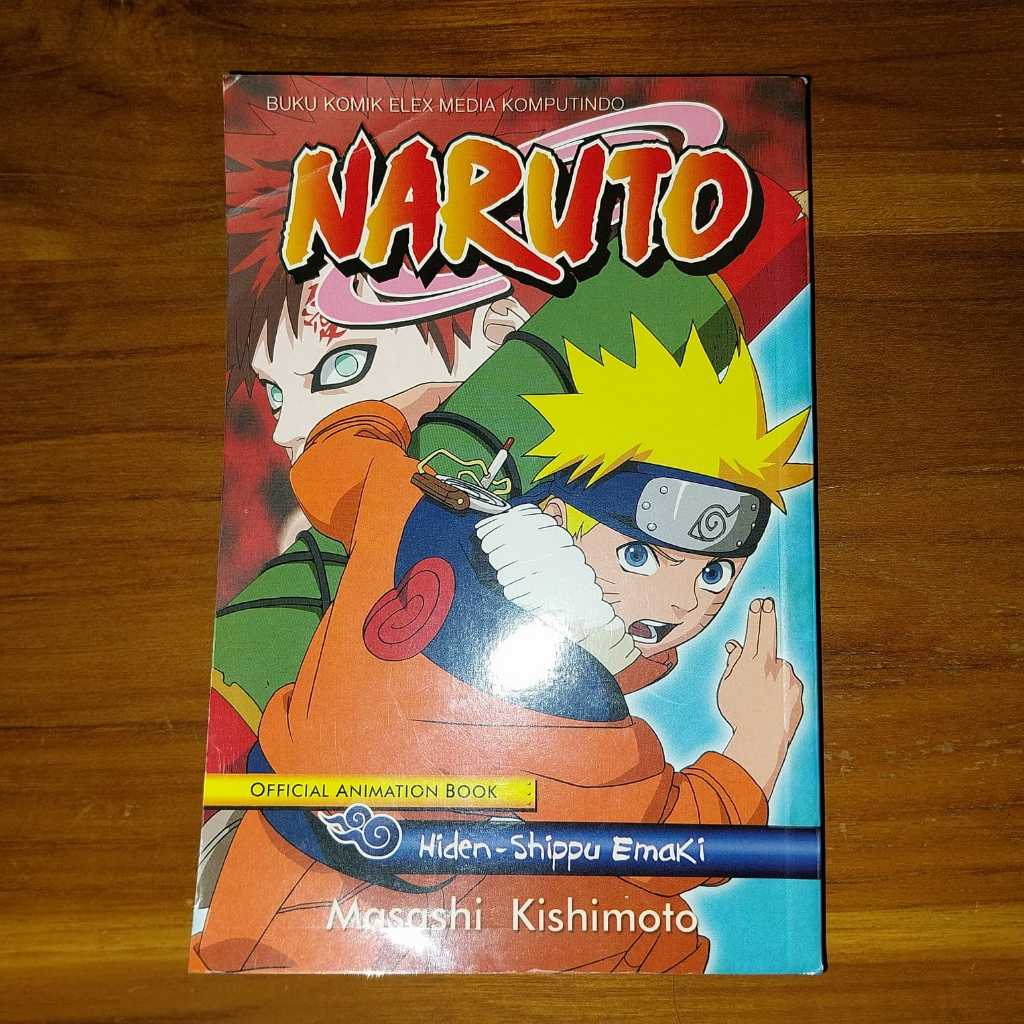 Original Naruto Official Animation Book Hiden-Shippu Emaki Color Comic ...