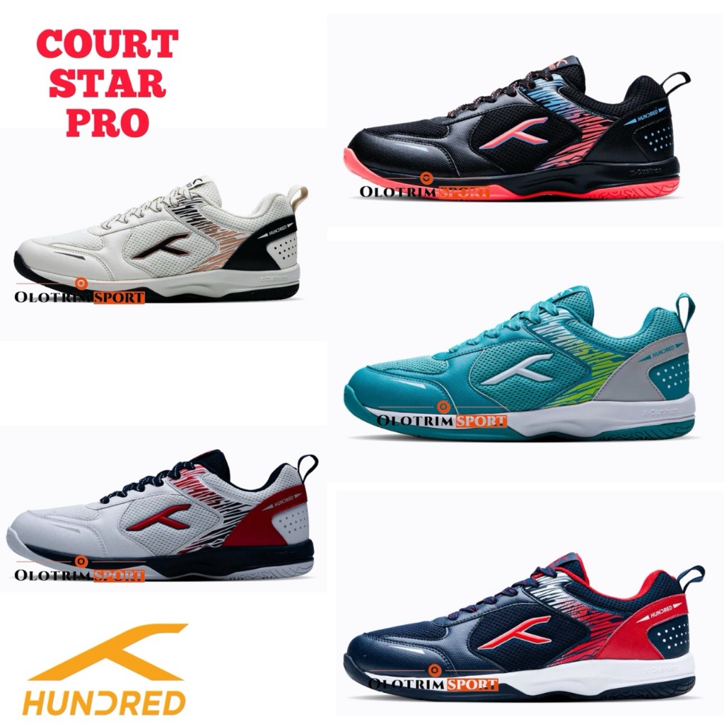 HUNDRED COURT STAR PRO RAZE Hdrd Original Badminton Shoes | Shopee ...