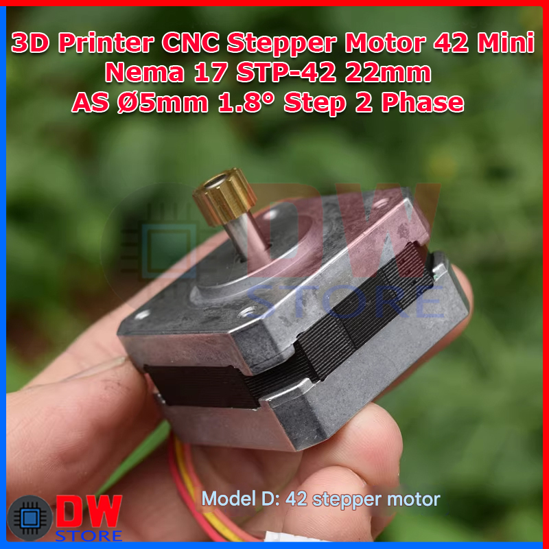 3D Printer CNC Stepper Motor 42 Mini Nema17 Nema 17 17PM STP-42 2 Phase ...