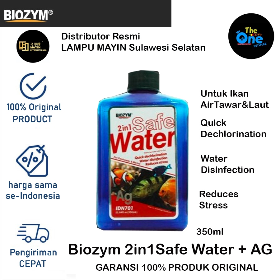 BIOZYM 2in1 SAFE WATER + Ag for Freshwater & Marine Fish Stabilizer for ...