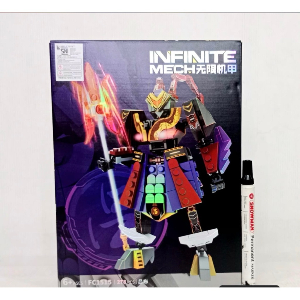 Children's Toys Bricks Infinite Mech Block Robot Assembly Mecha 3D ...