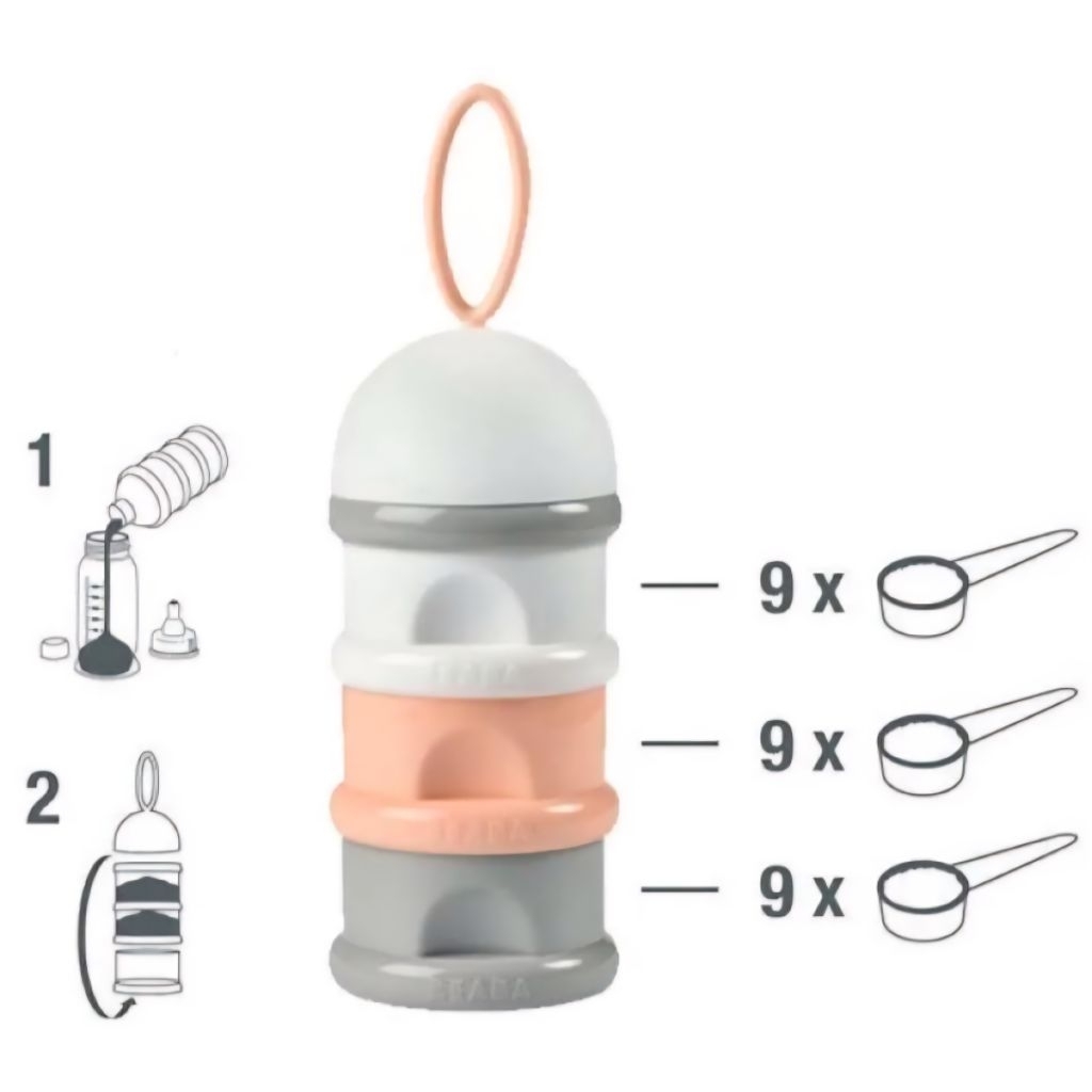 Beaba Milk Container NUDE (Preloved Like NEW) Beaba Formula & Snack ...