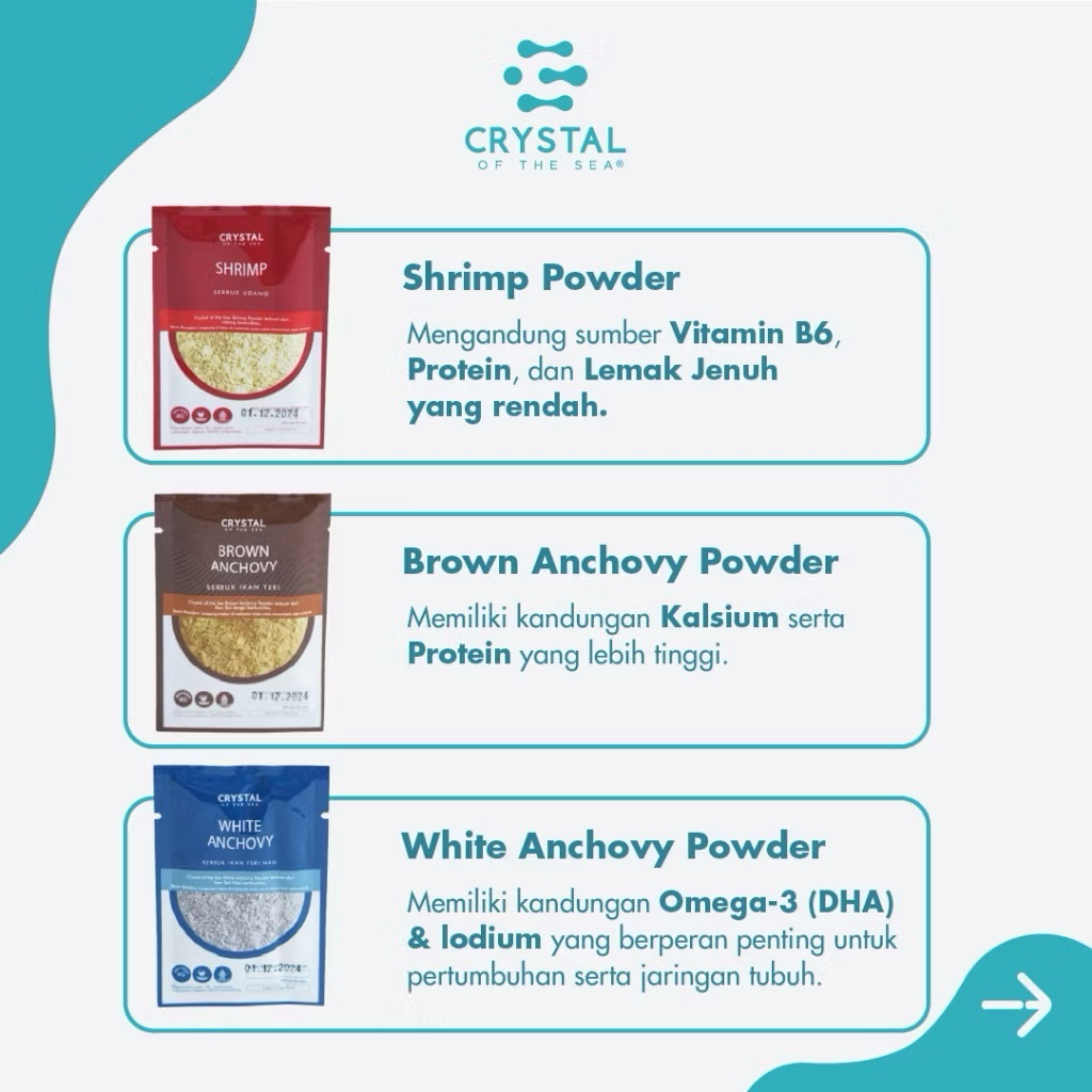 Food Powders Sachet (White Anchovy, Shrimp, Brown Anchovy) | Shopee ...