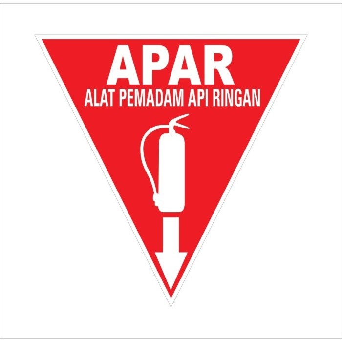 UK APAR TRIANGLE. 25 X 25 CM SIGN RAMBU K3 SAFETY ACP plate | Shopee ...