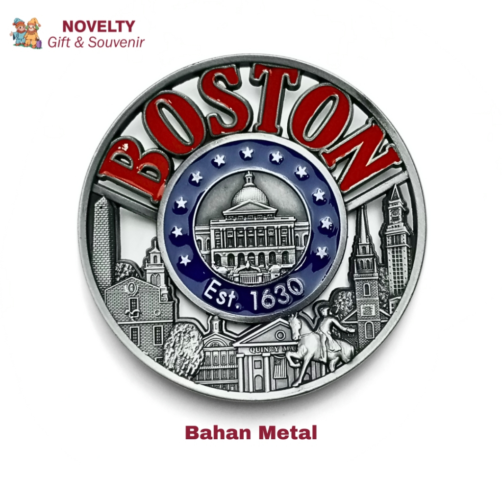 Boston refrigerator magnet Souvenir from America | Shopee Philippines