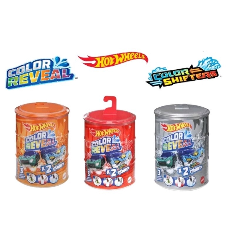Hot Wheels Color Reveal Color Shifters 2 Cars Per Pack (Random) - Color ...
