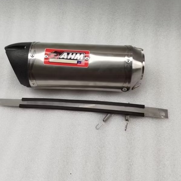 Ekzos ahm exzos exhaust muffler only 51mm canister stainless | Shopee ...