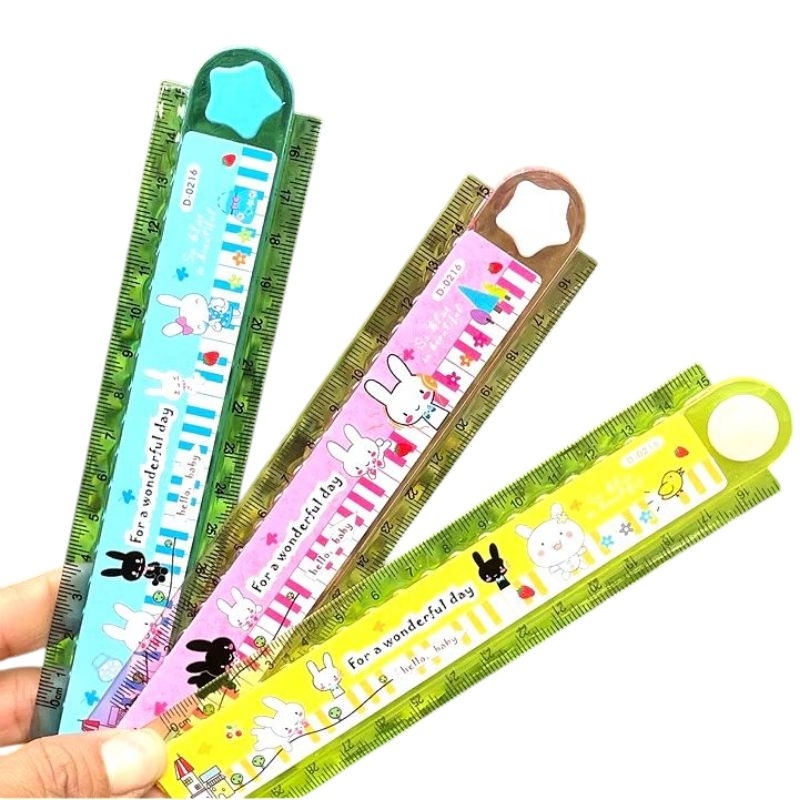 30cm Character Fancy Folding Ruler/Children's Plastic Folding Ruler ...