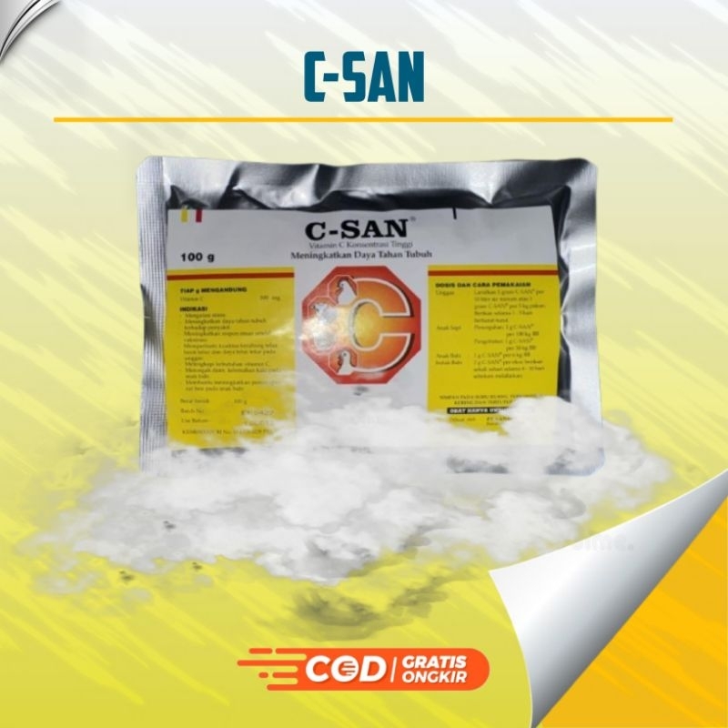 C-SAN 100 GRAM C SAN CSAN VITAMIN FOR HIGH CONSENTRATION CHICKEN ...