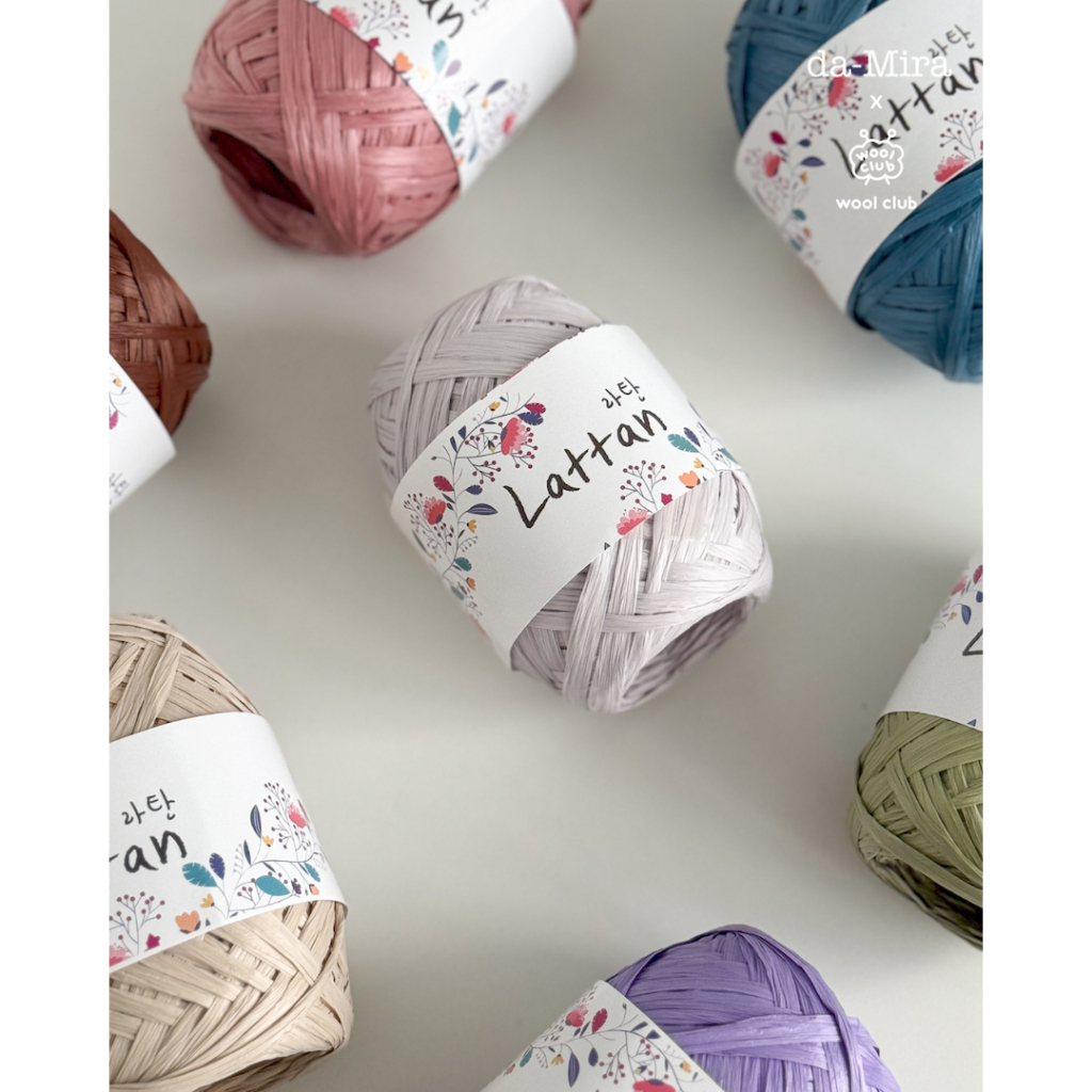 Korean Lattan Raffia Yarn - Korean Knitting Yarn | Da-Mira x Wool Club ...