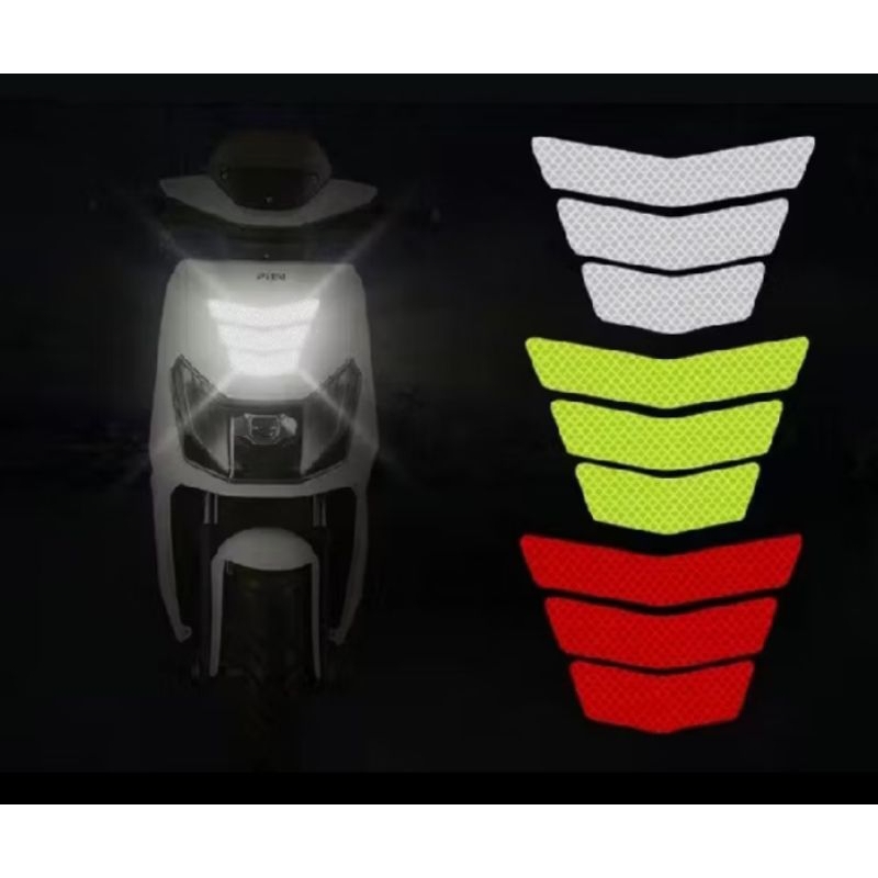 Warning Trapezoidal Arrow Tail Fender Racing Car Motorcycle Reflective ...