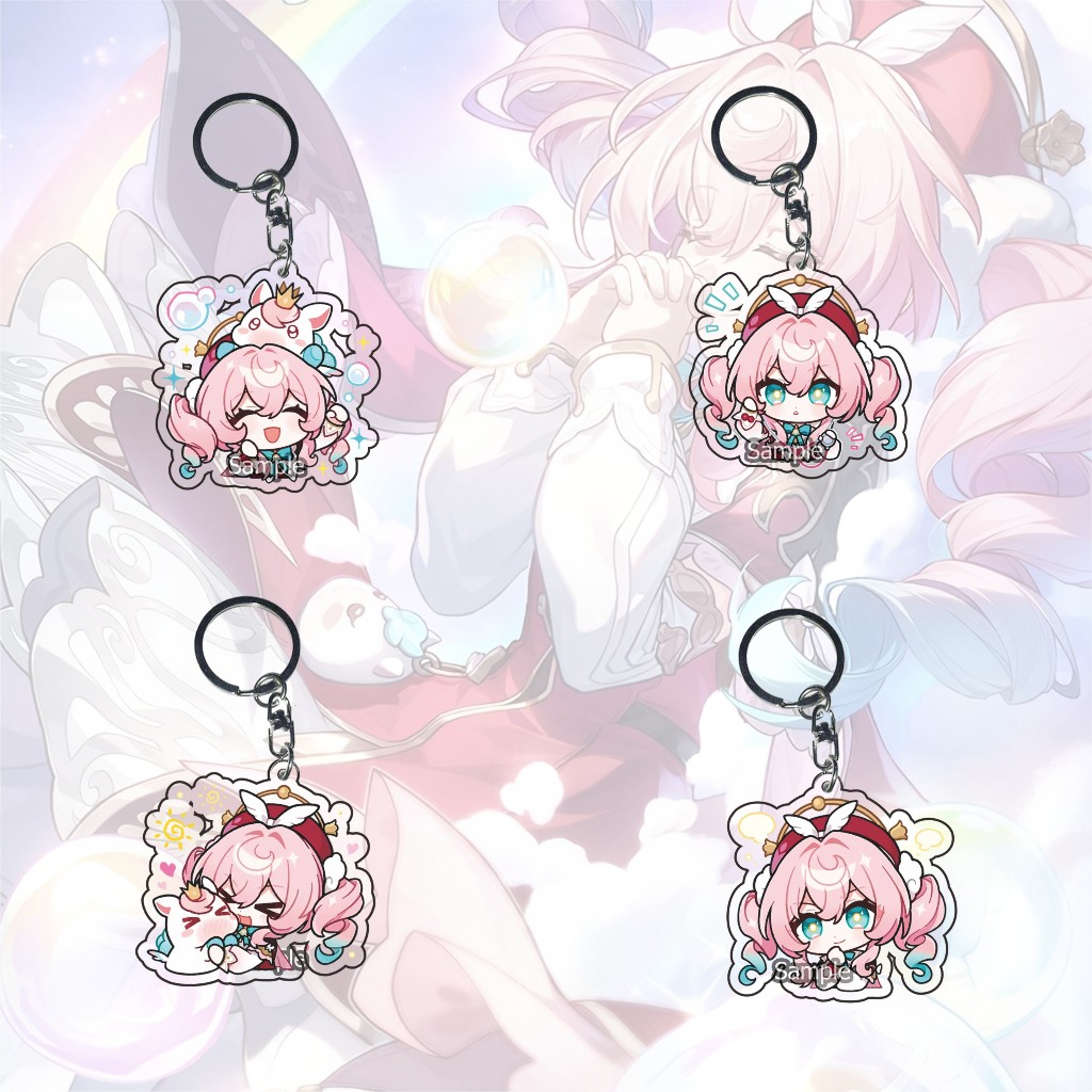 GANTUNGAN Honkai Star Rail Hyacine all Keychain - HSR - Anime Keychain ...