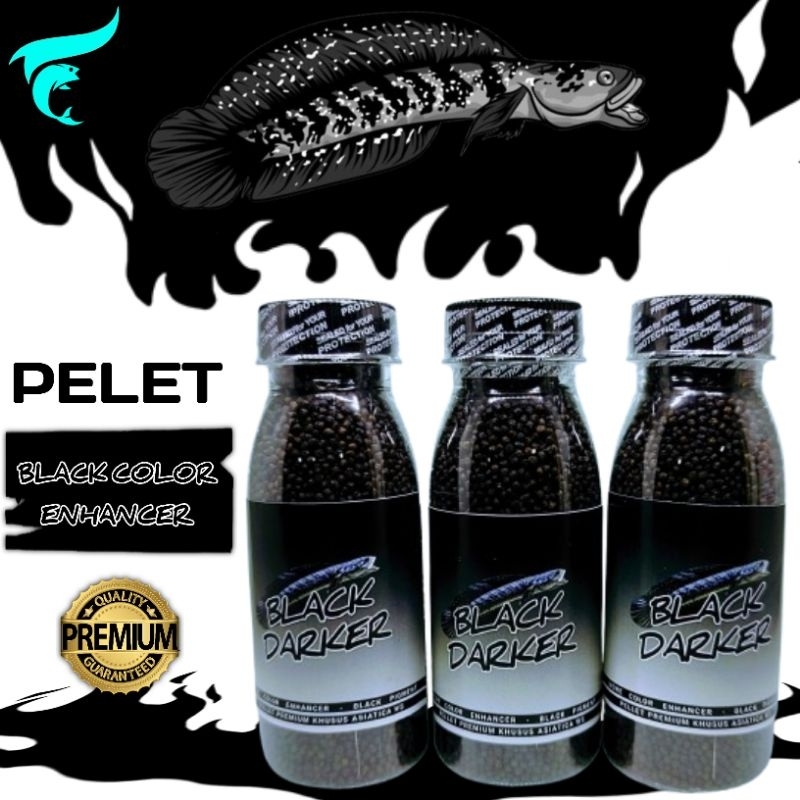 BLACK DARKER PRO pellets, channa asiatica ws fish food, 50 grams ...