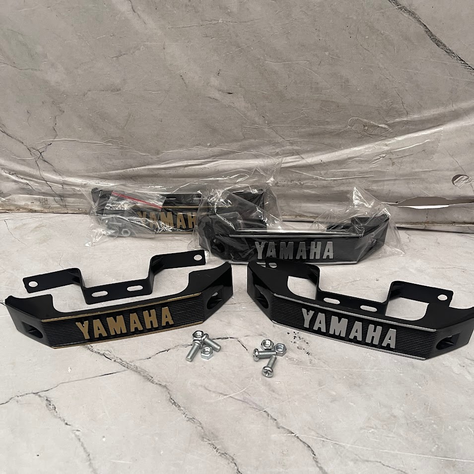 YAMAHA RXKING Mustache Bracket, Rx King Silver/Gold Mounting Bracket ...