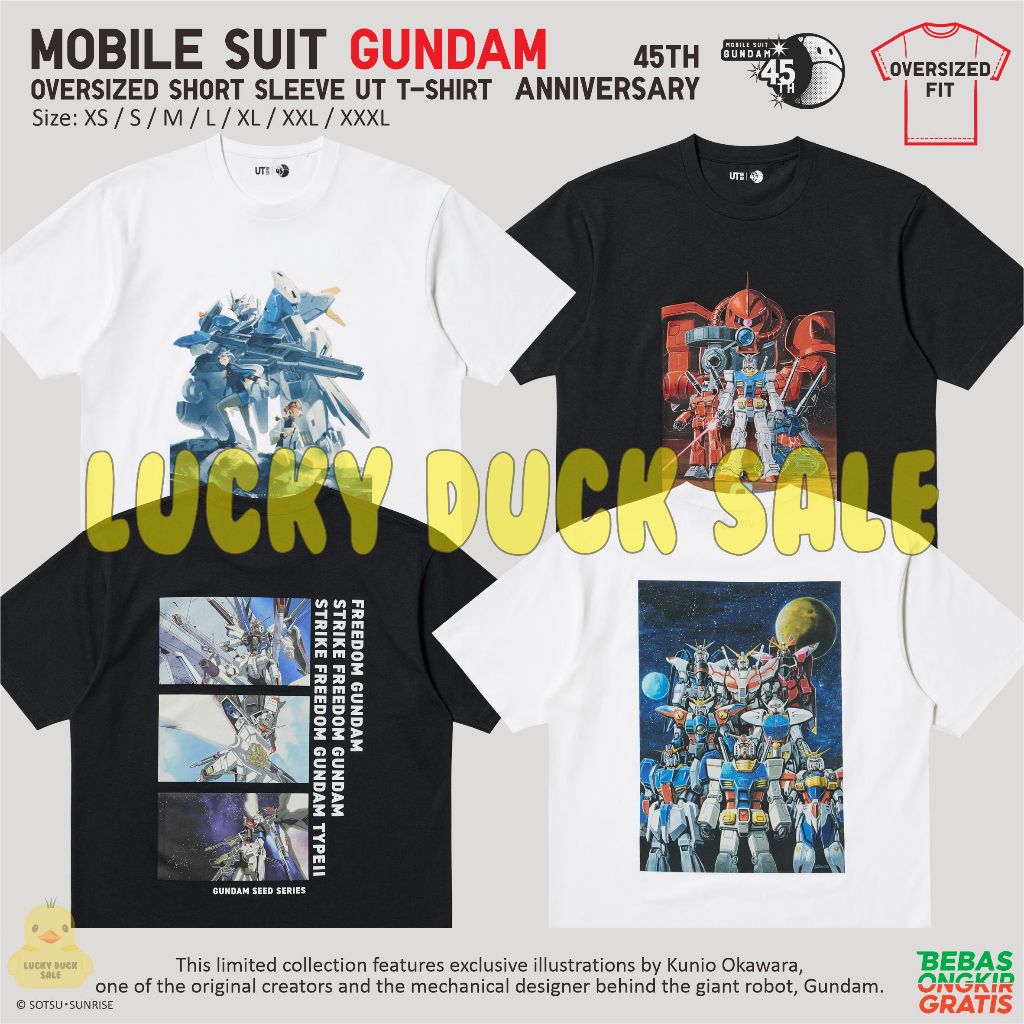 thumbnail image 2 of UNIQLO UT Mobile Suit Gundam 45th Anniversary T-Shirt – Relaxed Fit, Unisex, 100% Cotton 2 of 5