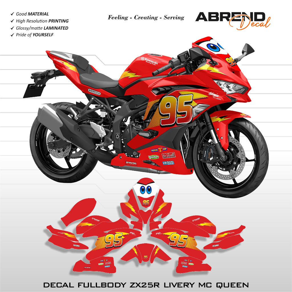 AxeDecal Fullbody ZX25R Livery Mc Queen / Kawasaki Ninja ZX-25R ...