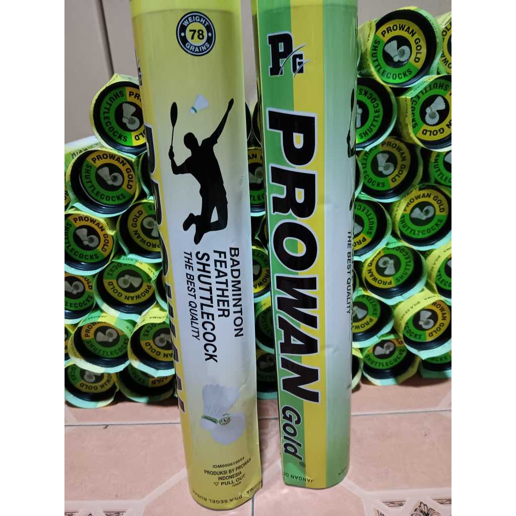 PROWAN GOLD BADMINTON SHUTTLECOCK GUARANTEED SATISFACTION | Shopee ...
