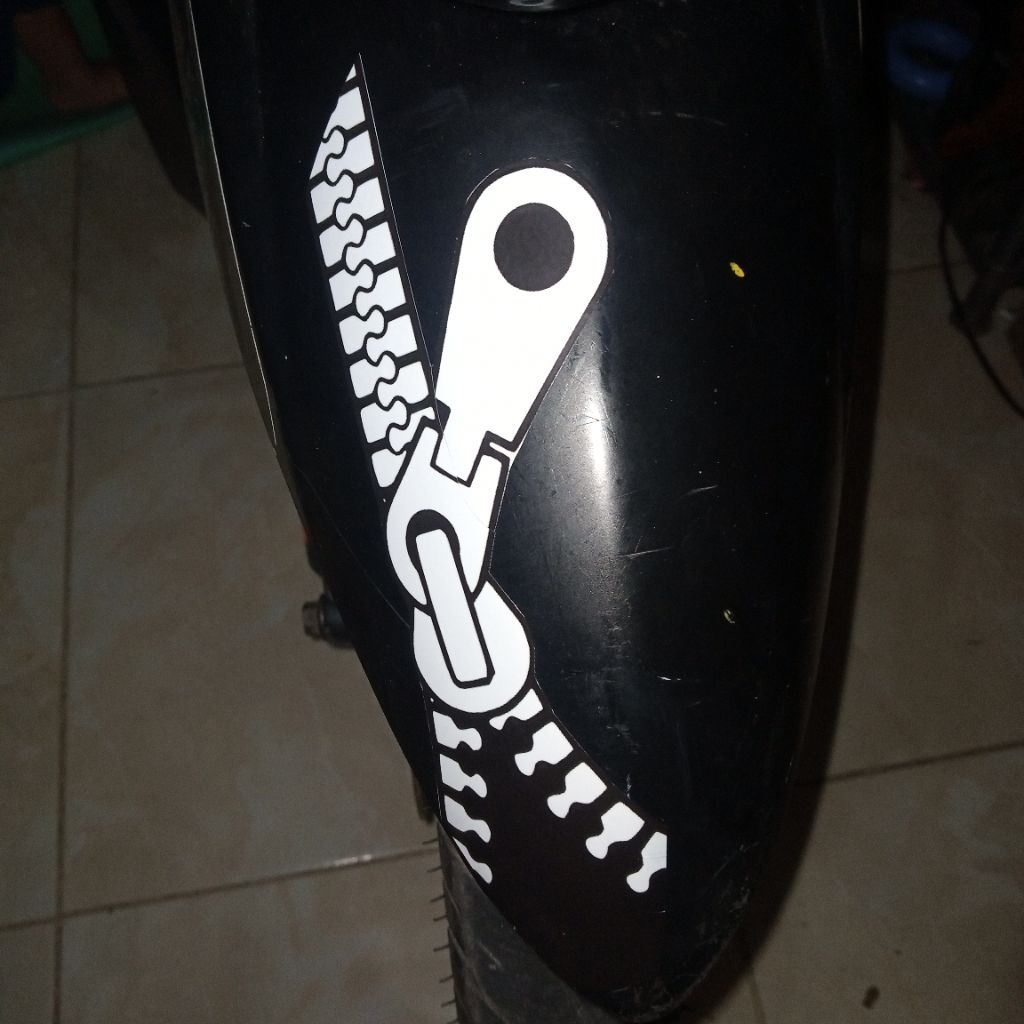 Car motorcycle zipper sticker | Shopee Philippines